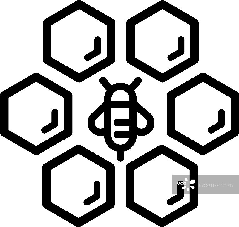 蜂蜜轮廓图标图片素材