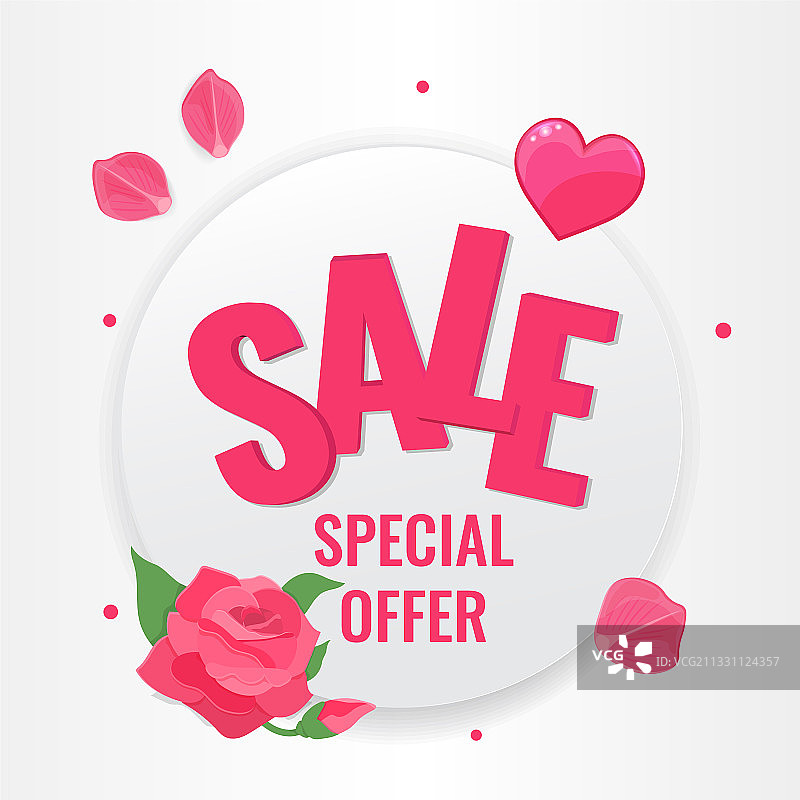 情人节圆形banner图片素材