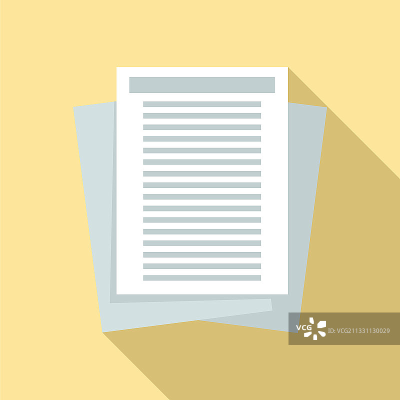 调查员文件图标扁平风格图片素材