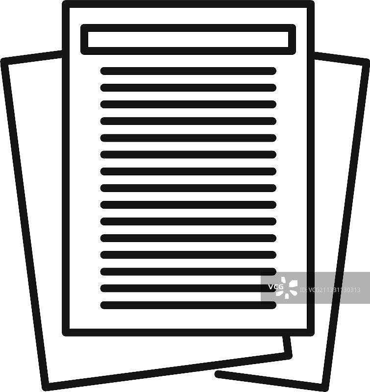 调查员文件图标轮廓样式图片素材