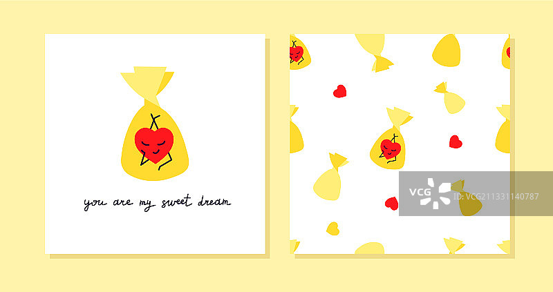 浪漫设计贺卡模板素材图片素材