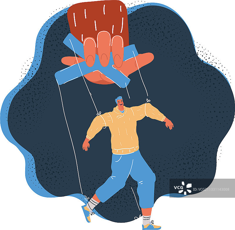 控制傀儡的大手图片素材