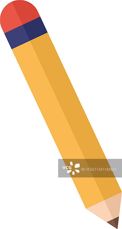 白色背景上的铅笔图片素材