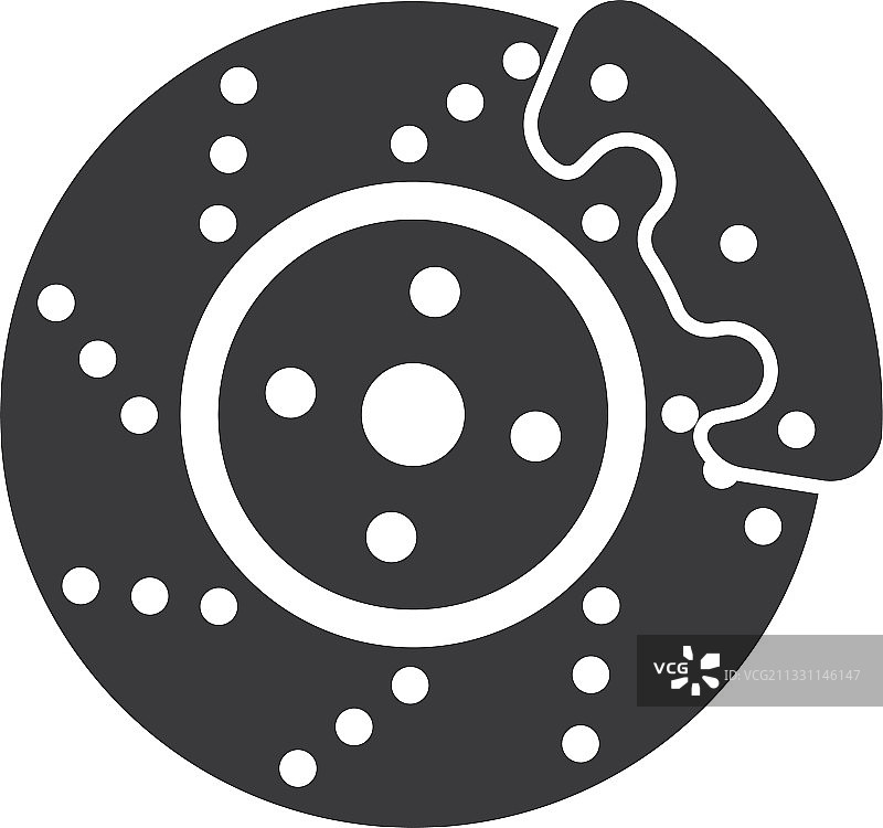 盘式制动器图标设计图片素材