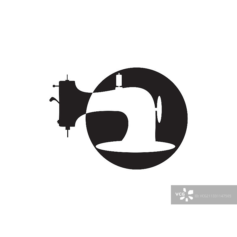 缝纫机logo设计模板图片素材