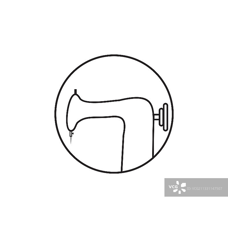 缝纫机logo设计模板图片素材