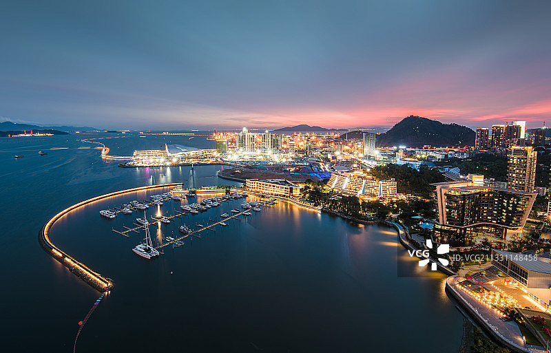 深圳南山蛇口太子港邮轮码头图片素材