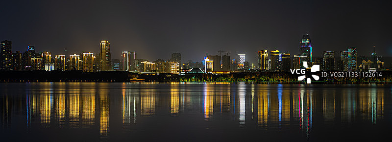东湖所见武汉夜色图片素材
