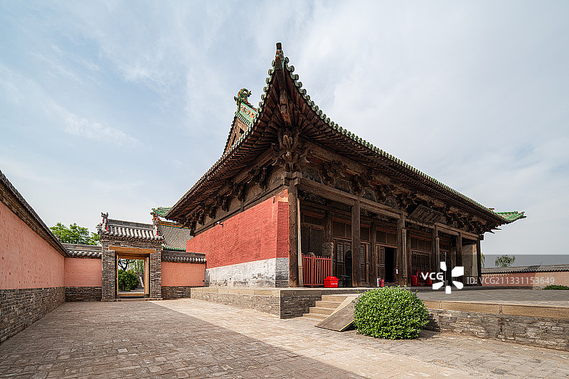 山西平遥双林寺中国古建筑景观图片素材