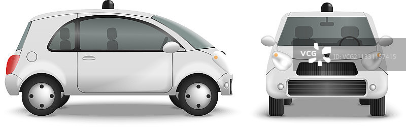 自动驾驶汽车写实场景图片素材