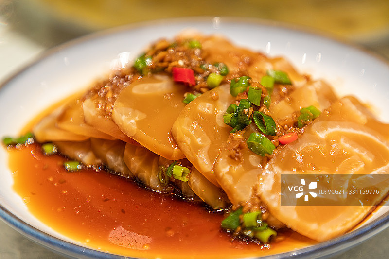 山西地方美食猪皮冻图片素材