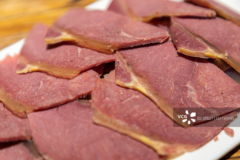 山西美食平遥牛肉图片素材