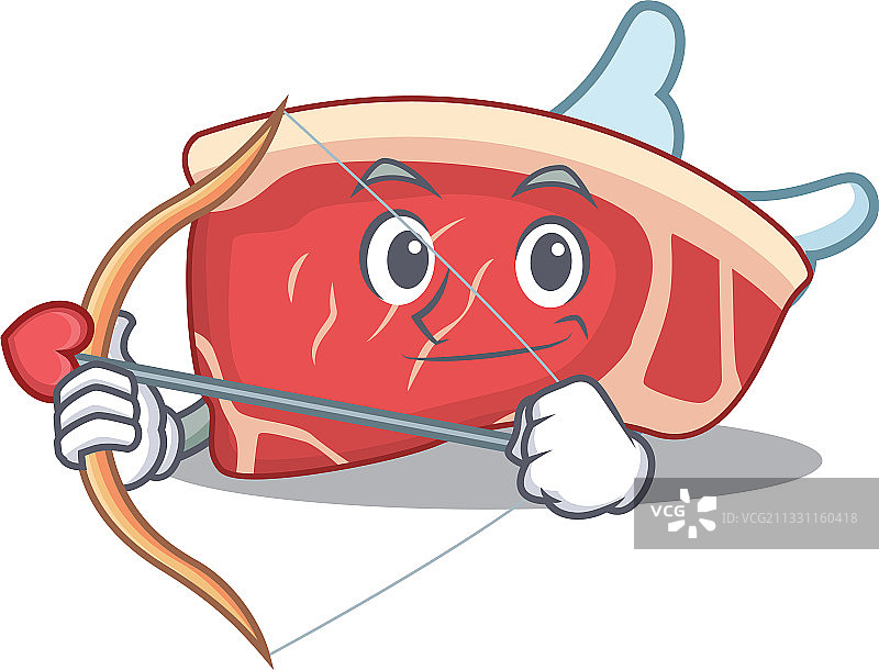 丘比特卡通浪漫甜牛腩图片素材