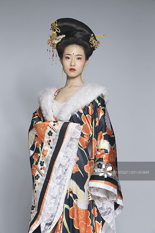 大唐风韵古装造型人像棚拍（唐朝人像）图片素材