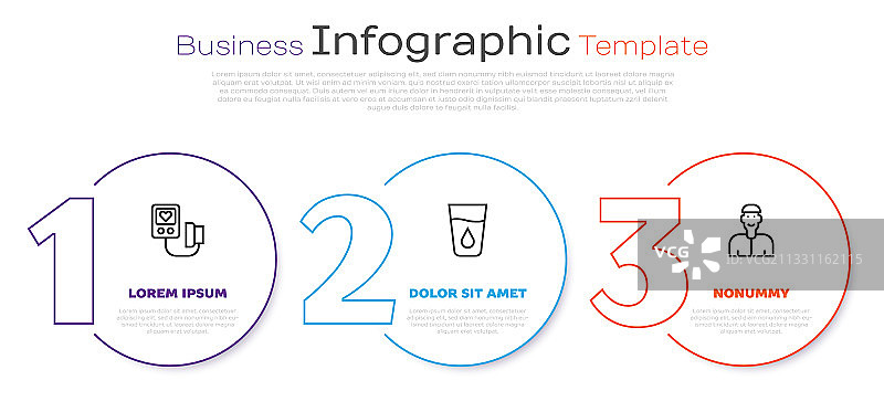 血压计玻璃杯水线条组合图片素材