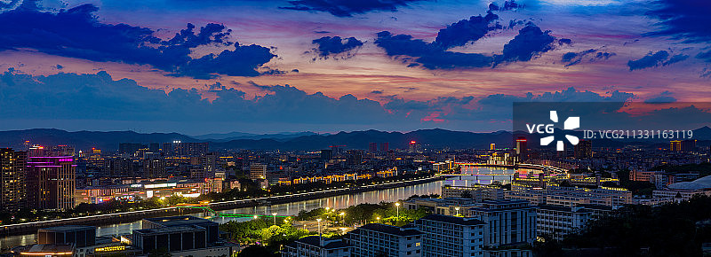 夜游梅江图片素材
