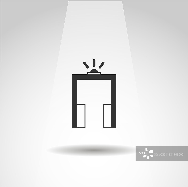 简易隔离安全门图标图片素材