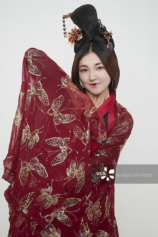 大唐风韵女性古装造型（唐朝古装）图片素材