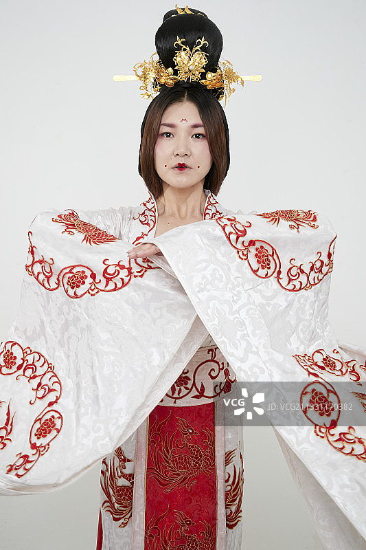 大唐风韵女性古装造型（唐朝古装）图片素材