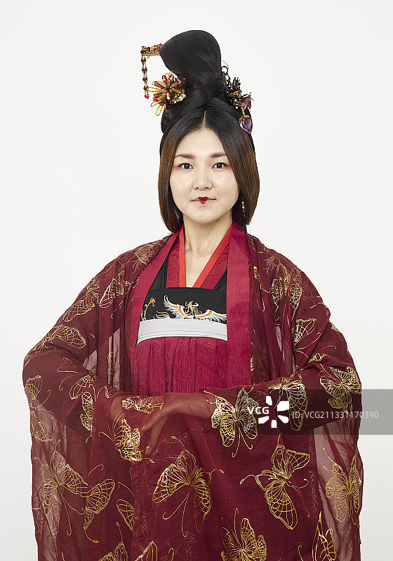 大唐风韵女性古装造型（唐朝古装）图片素材