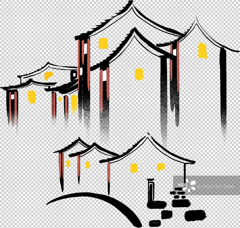 江南房子元素图片素材