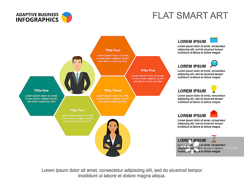 商业策略幻灯片模板图片素材