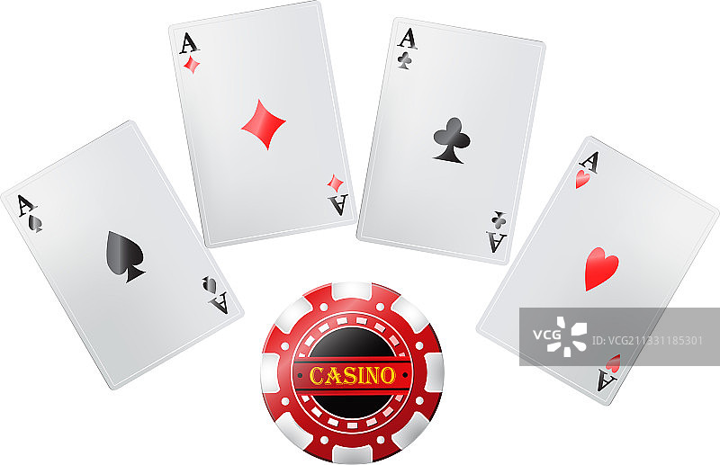 赌场中的扑克牌图片素材