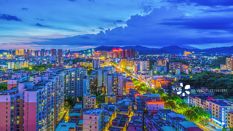 博罗县城夜景图片素材