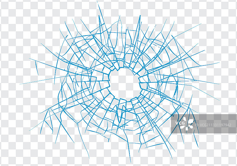 玻璃上的裂缝和弹孔图片素材