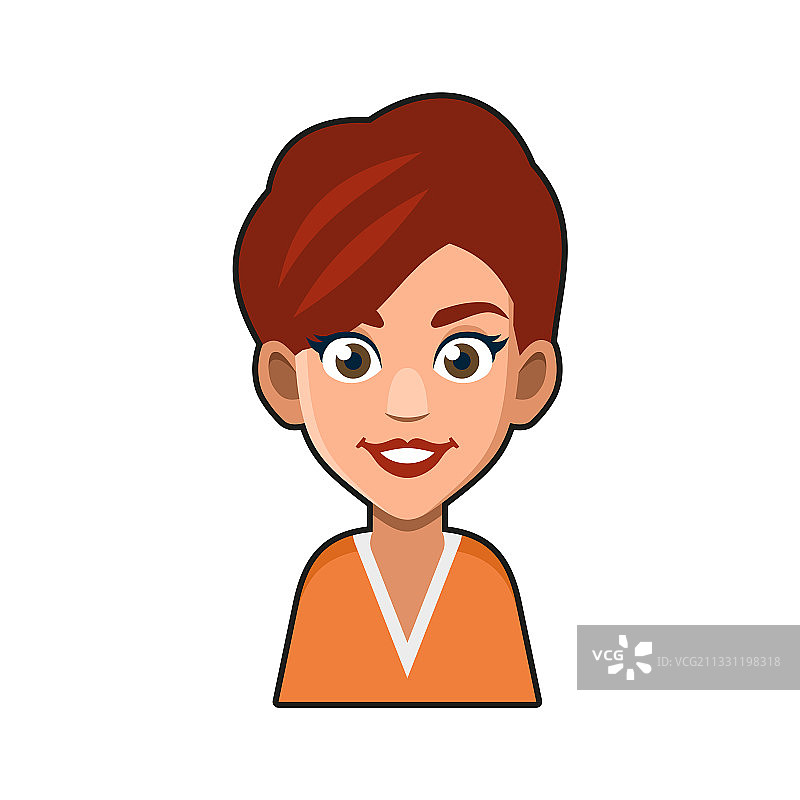 可爱的女孩头像图片素材