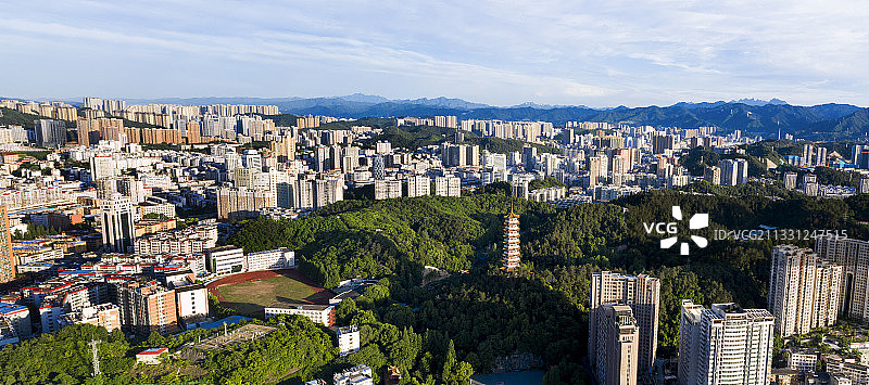 绿色生态市，现代汽车城，十堰图片素材