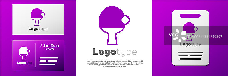 乒乓球拍图标标志图片素材