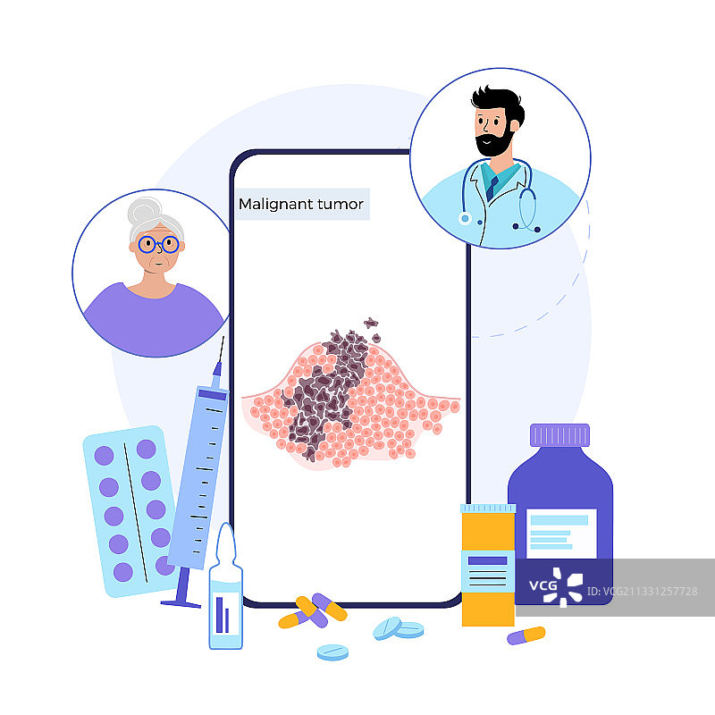 肿瘤细胞概念图片素材