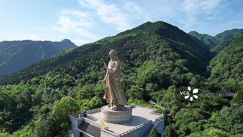 楼观台老子像图片素材