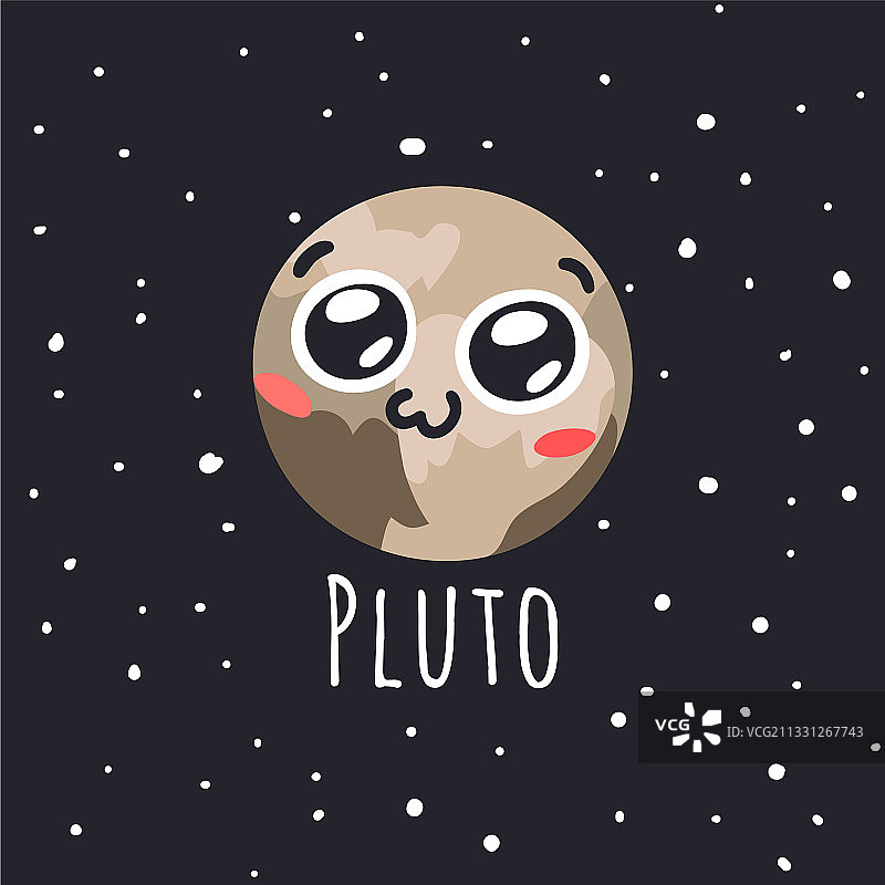 手绘儿童宇宙行星图图片素材