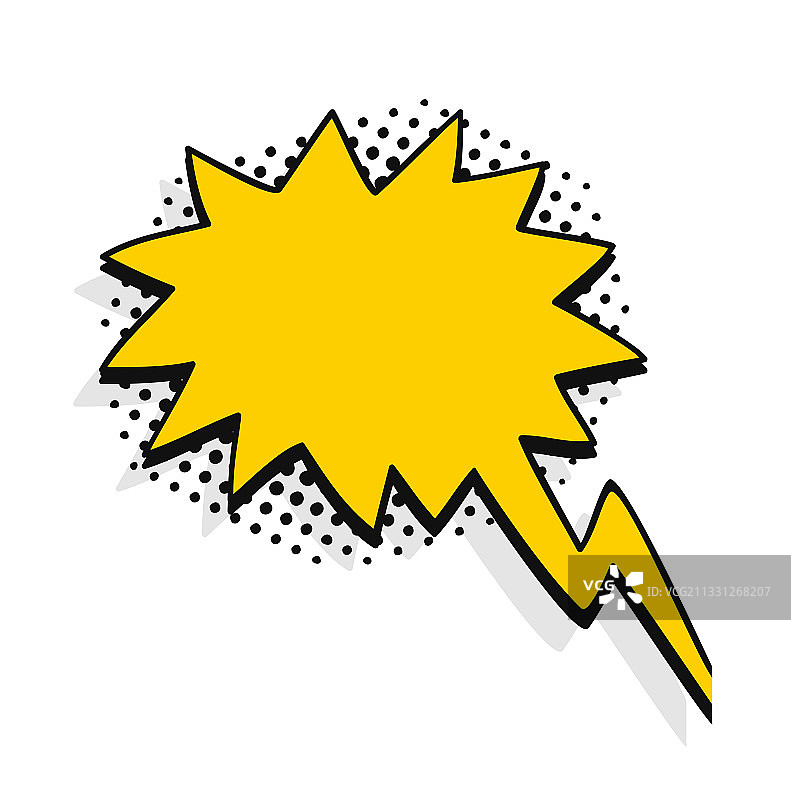 无文字对话气泡波普艺术合集图片素材