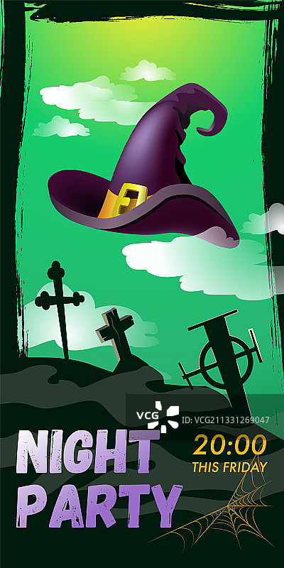 晚间派对本周五艺术字，巫师帽图片素材