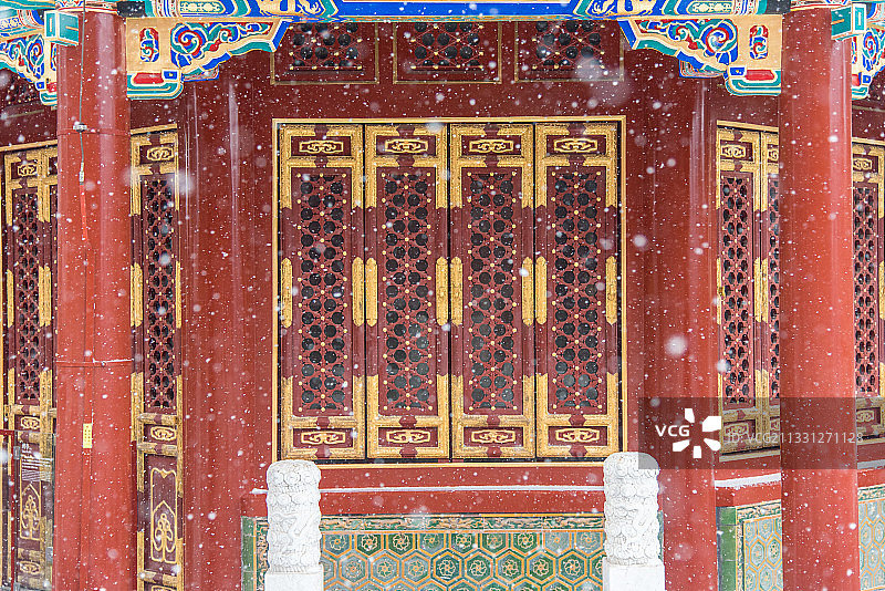 飞雪寿皇宫图片素材