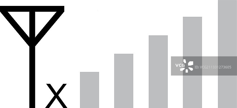 信号图标扁平设计风格图片素材