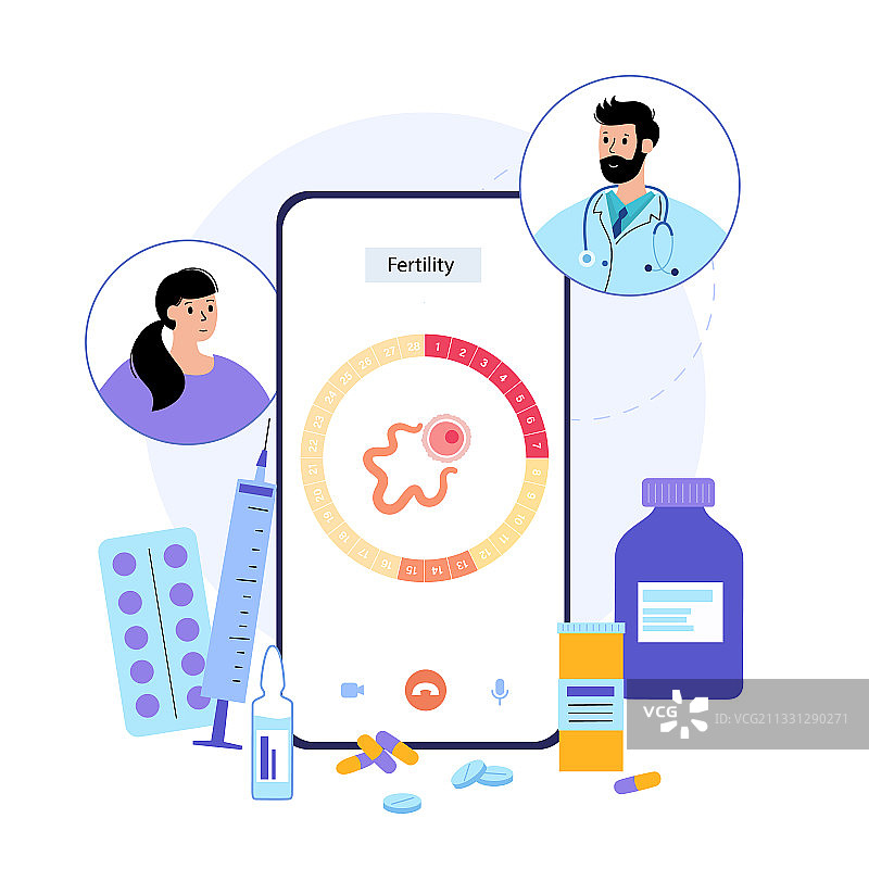 月经周期概念图片素材