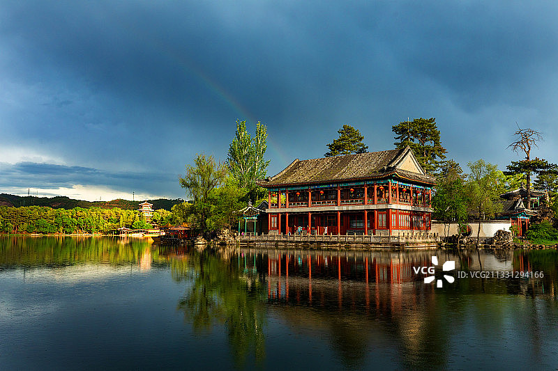 烟雨楼图片素材