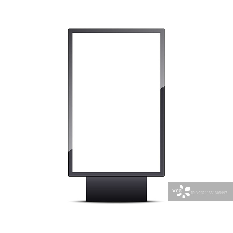 户外空白逼真灯箱banner图片素材