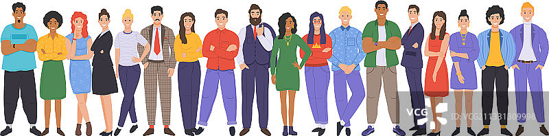 不同背景的人群图片素材