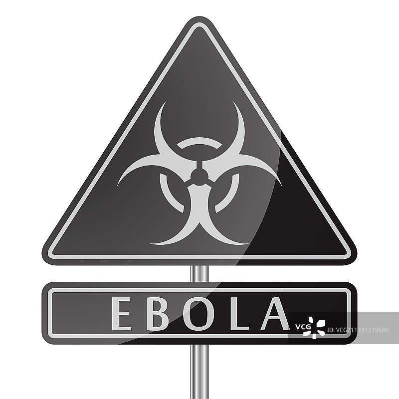 埃博拉病毒危险黑色海报图片素材