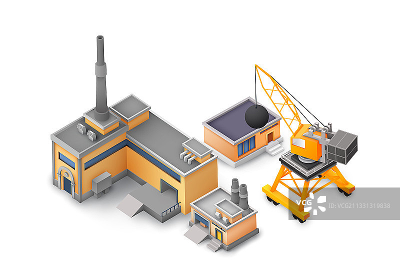 工厂物品设计背景概念图片素材