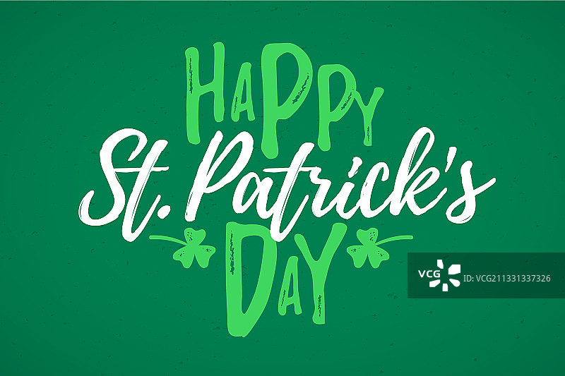 3月17日圣帕特里克节快乐贺卡图片素材
