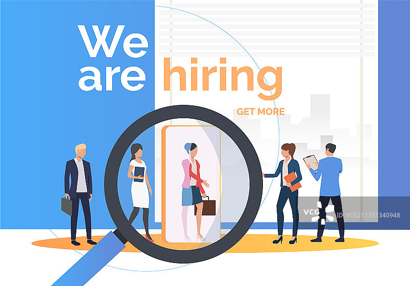 职业介绍所寻找求职者图片素材
