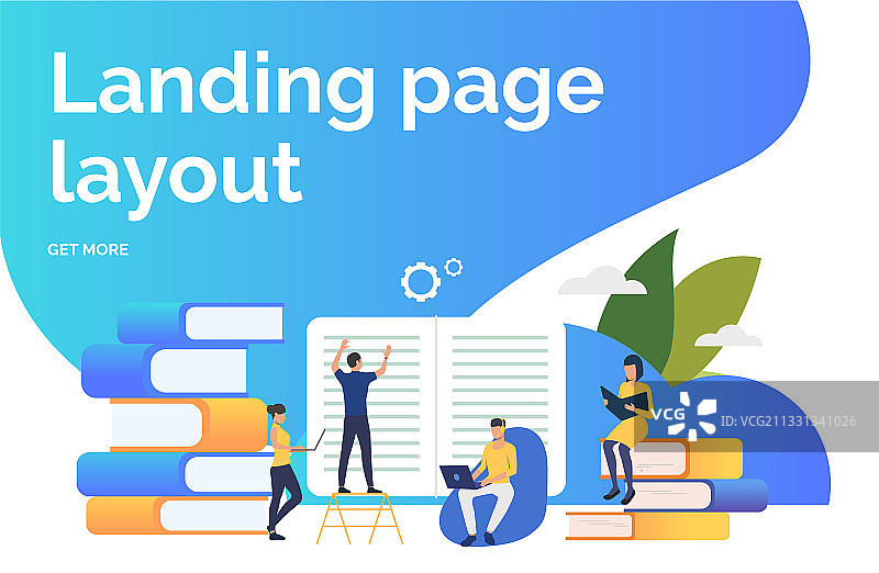 团队合作制作书籍演示幻灯片图片素材