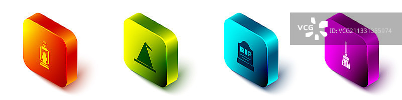 2.5D露营灯女巫帽套装图片素材