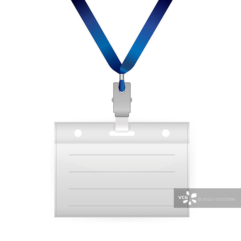 白色背景上的空白姓名卡片图片素材